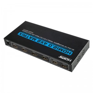 V2.0 Поддержка HDMI 4x2 Matrix Ultra HD 4Kx2K при 60 Гц HDCP2.2 18 Гбит \/ с с функцией извлечения звука
