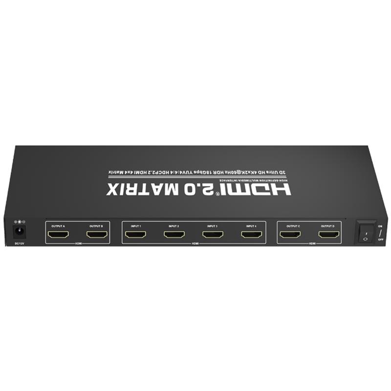 V2.0 Поддержка HDMI 4x4 Matrix Ultra HD 4Kx2K при 60 Гц HDCP2.2 18 Гбит / с