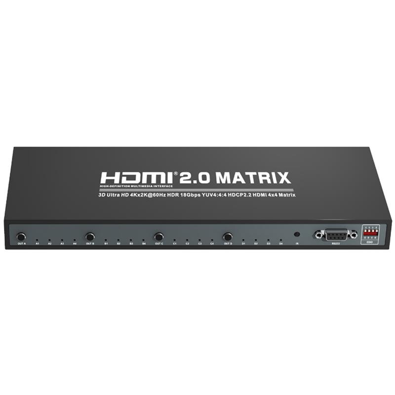 V2.0 Поддержка HDMI 4x4 Matrix Ultra HD 4Kx2K при 60 Гц HDCP2.2 18 Гбит / с