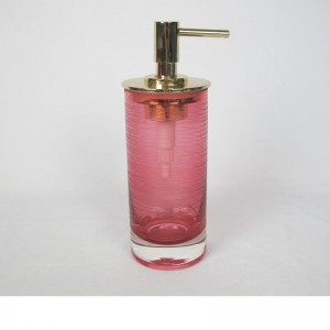 Круглые полоски с гравировкой и набором аксессуаров для ванной из цветного стекла