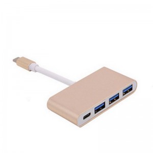4-в-1 USB-адаптер типа C с USB 3.0x3 + тип C