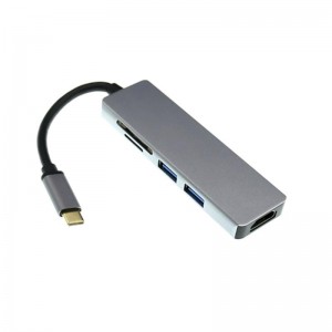 USB Type C К HDMI + 2 x USB 3.0 + Концентратор для чтения карт SD