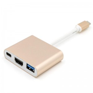 USB Type C TO HDMI + USB 3.0 + адаптер типа H