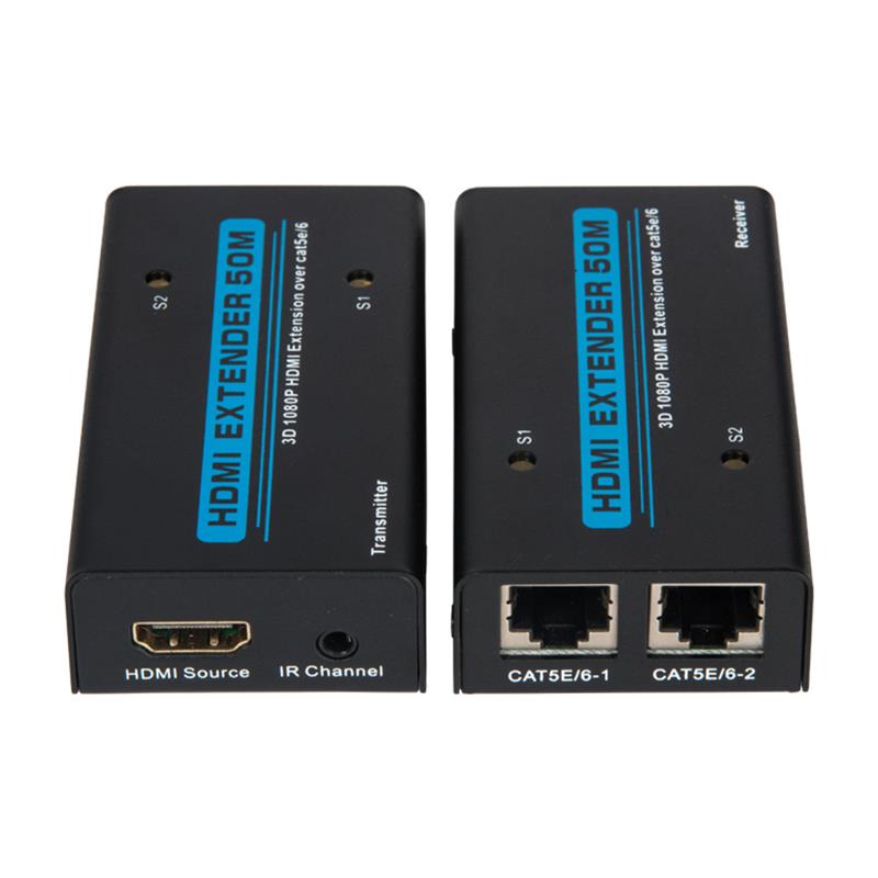 V1.3 HDMI Extender 50 м через двойной кабель cat5e / 6 Поддержка Full HD 1080P