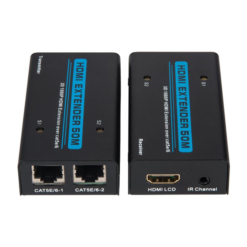 V1.3 HDMI Extender 50 м через двойной кабель cat5e / 6 Поддержка Full HD 1080P