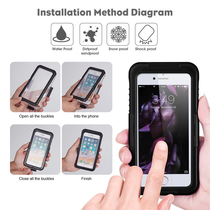 новый корпус спасательного телефона iphone 8 plus для защиты от снега iphone оболочка best Waterwood 8 plus