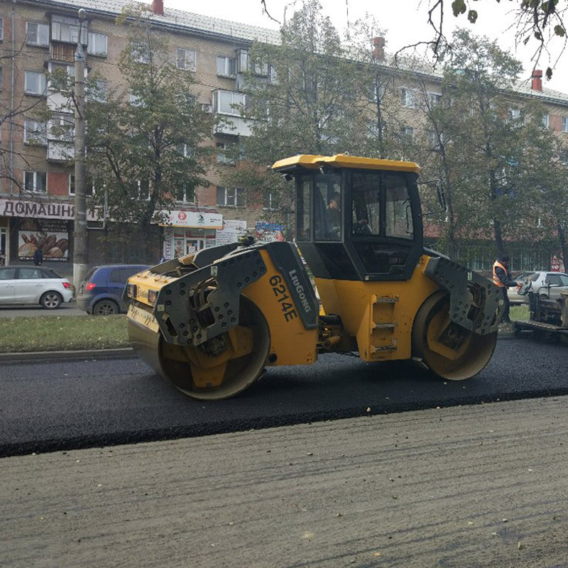 Тандемный гидростатический вибрационный каток Clg6214e 14-тонный двойной барабан
