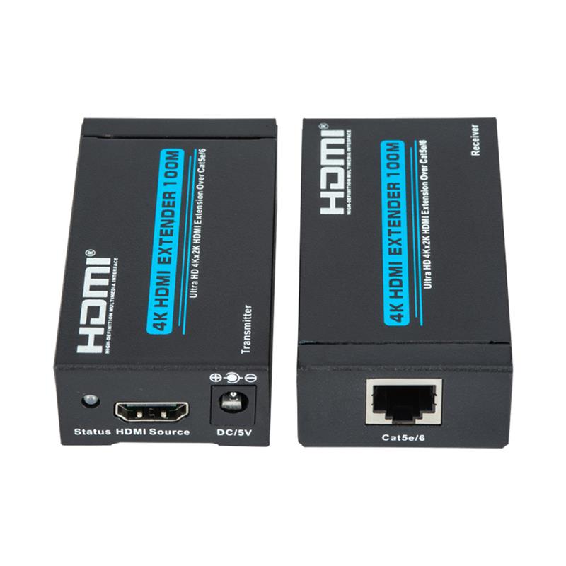 V1.4 4K HDMI расширитель 100m, одножильный 5e / 6 кабель для поддержки ультравысокой очистки 4kx2K / 30Hz