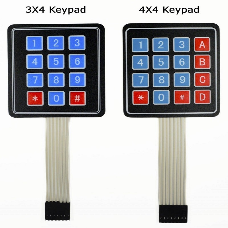 Custom Smart Electronics 3x4 Матричный массив Мембранный переключатель Клавиатура 12 Клавиша 4 * 3 Клавиатура 4X3 3 * 4