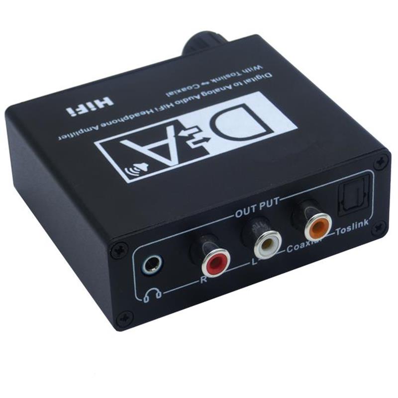 Цифро-аналоговое аудио HiFi усилитель для наушников с коаксиальным аудио Toslink
