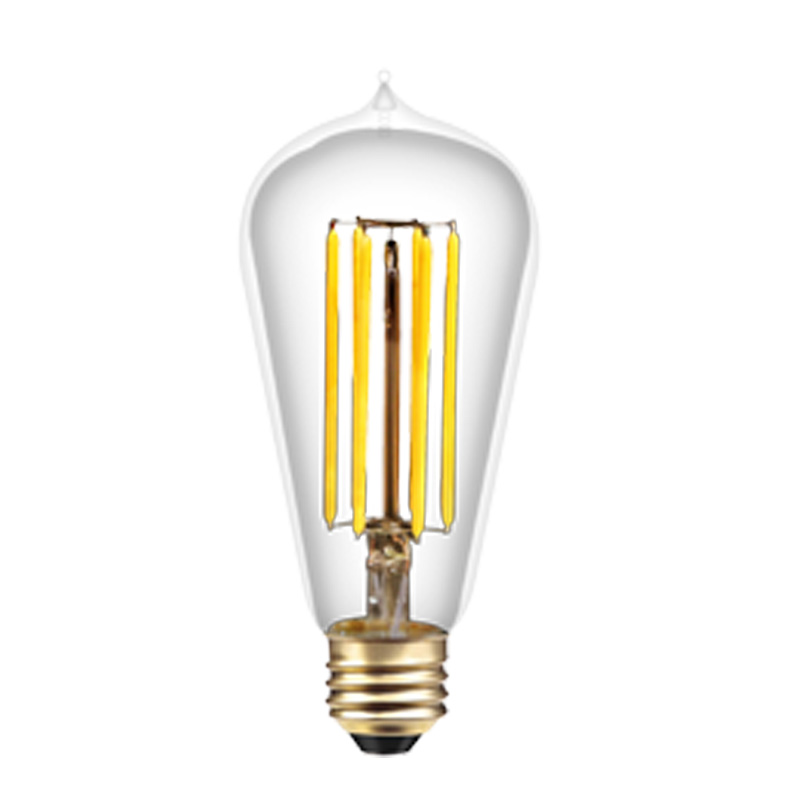 ST26 прозрачный 1w 2700k пан до led мягкая нить освещения в комнате