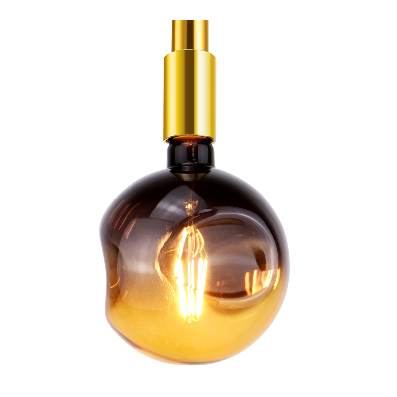 G125 Темно-янтарный шар 200 люмен новой формы дизайна из светодиодов мягкой нити накаливания фонаря