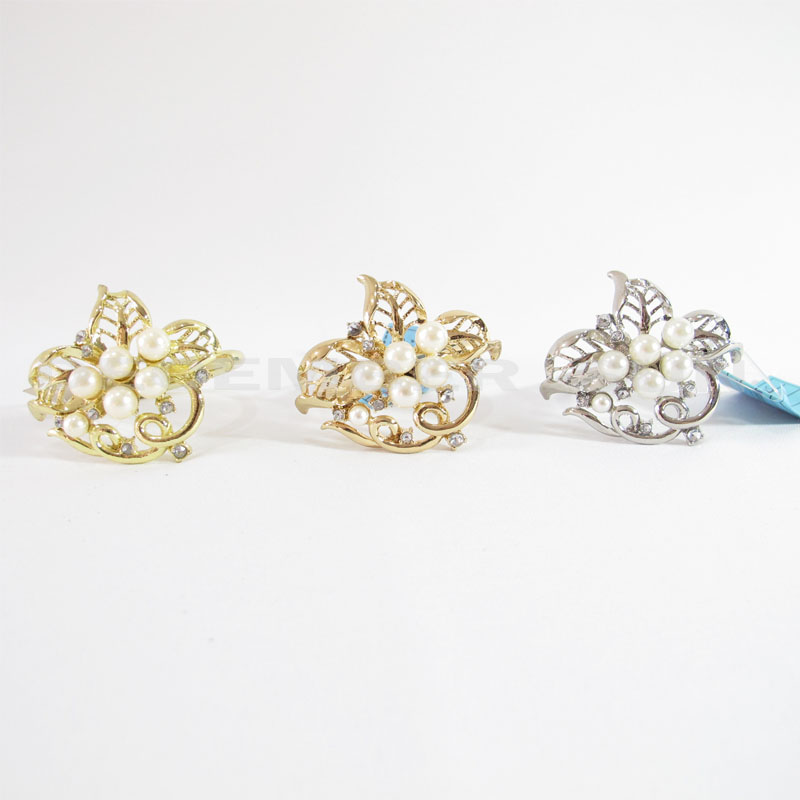 Горячее надувательство элегантное и изящное металлическое кольцо для салфеток