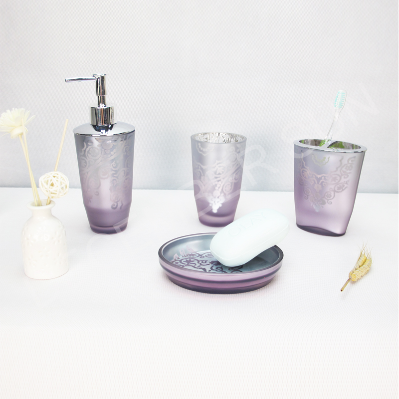 4 шт стеклянные аксессуары для ванной комнаты