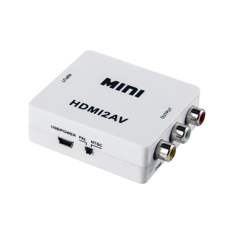 Конвертер Mini Size HDMI в AV / RCA 1080P