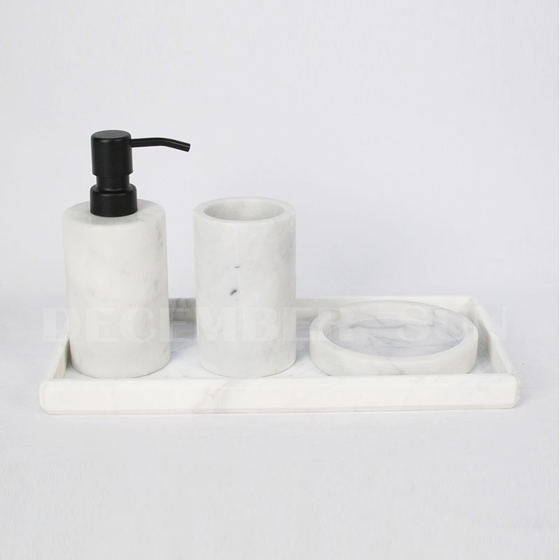 Комплект мраморных банных принадлежностей для ванной комнаты оптом