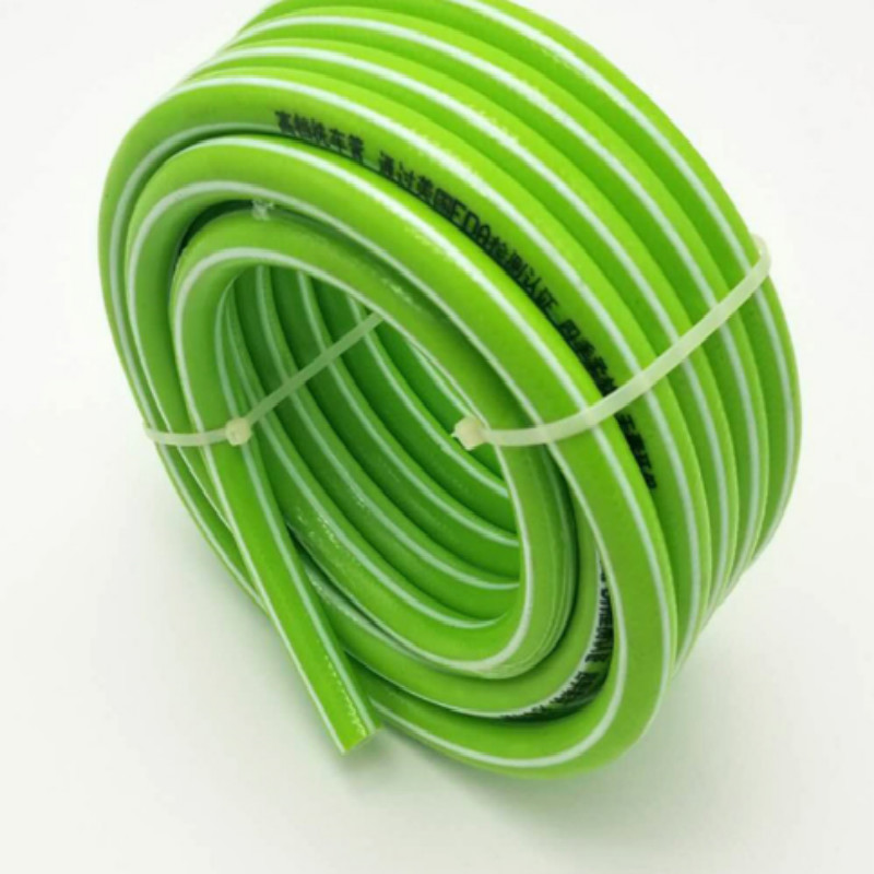 Цветной гибкий пластиковый плетеный армированный волокном шланг для сада