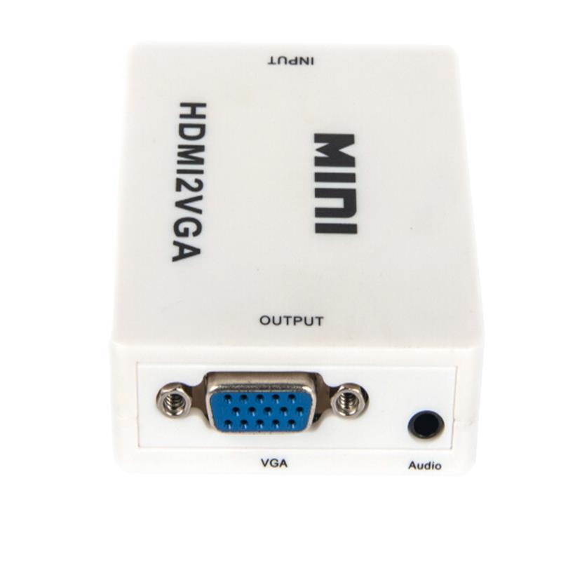 Мини Размер HDMI To VGA + Аудио Конвертер 1080P