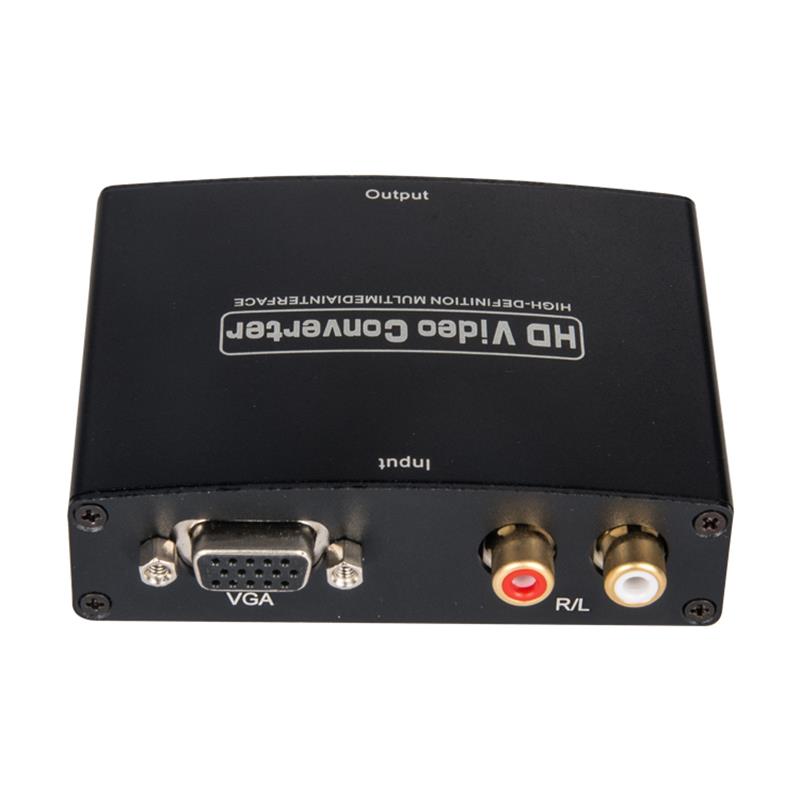 VGA + R / L Аудио К HDMI Конвертер 1080P