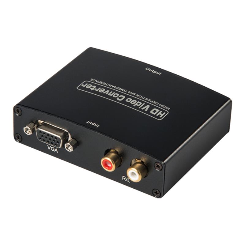 VGA + R / L Аудио К HDMI Конвертер 1080P