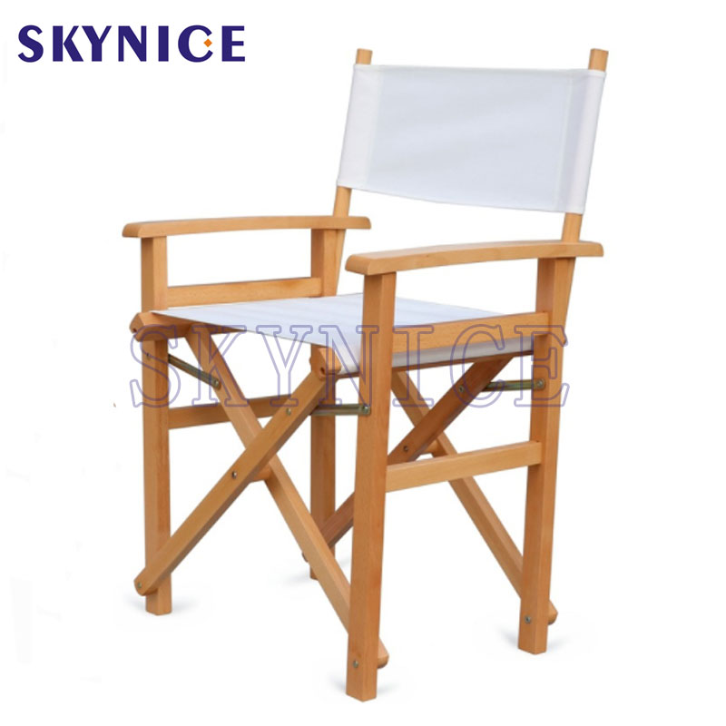 Рекламный дешевый складной деревянный стул директора с подлокотником
