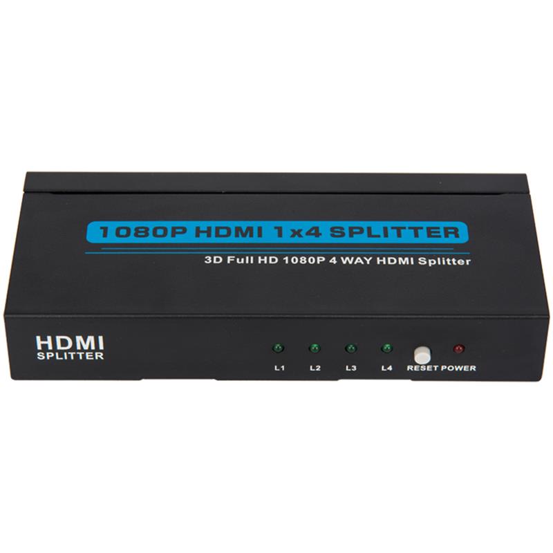 4 порта HDMI 1x4 Splitter Поддержка 3D Full HD 1080P