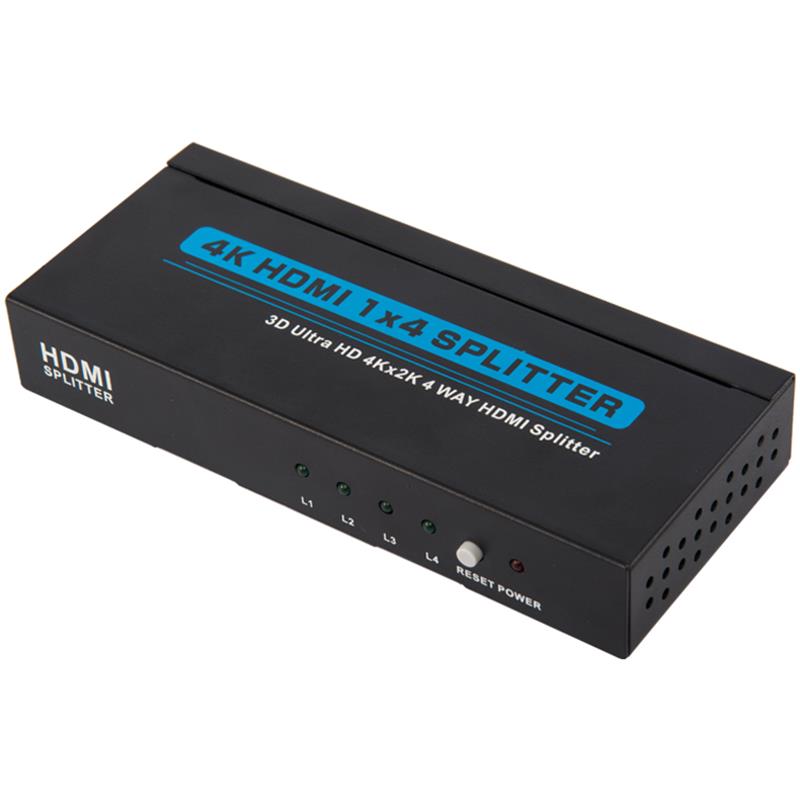 4K 4 порта HDMI 1x4 Splitter Поддержка 3D Ultra HD 4Kx2K / 30 Гц