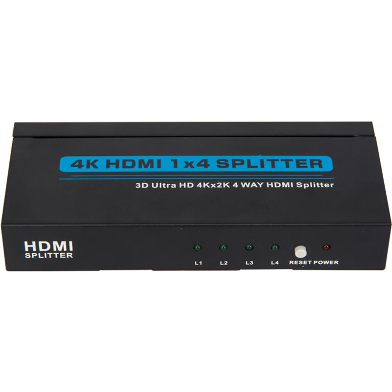4K 4 порта HDMI 1x4 Splitter Поддержка 3D Ultra HD 4Kx2K / 30 Гц