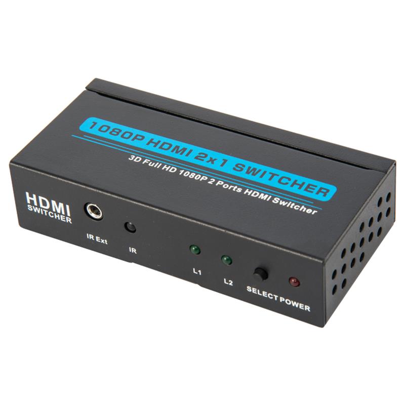 V1.3 HDMI 2x1 Switcher Поддержка 3D Full HD 1080P