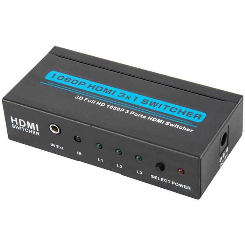 V1.3 HDMI 3x1 Switcher Поддержка 3D Full HD 1080P