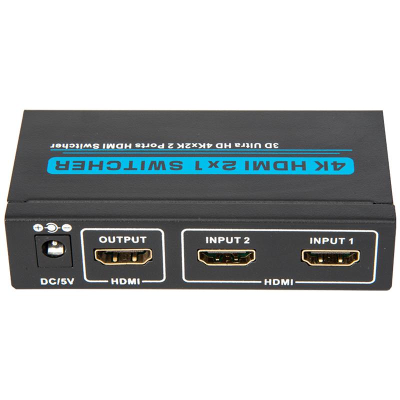 V1.4 4K / 30 Гц HDMI 2x1 Switcher Поддержка 3D Ultra HD 4K * 2K / 30 Гц