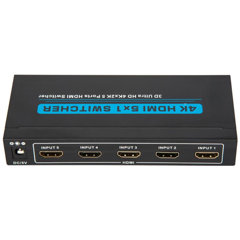 V1.4 4K / 30 Гц HDMI 5x1 Switcher Поддержка 3D Ultra HD 4K * 2K / 30 Гц
