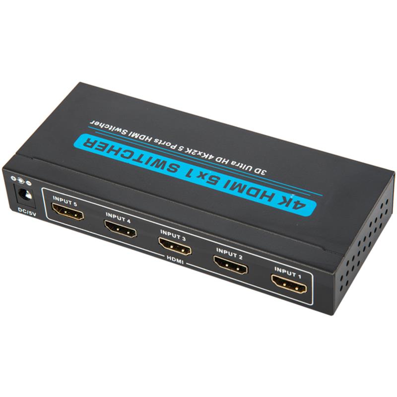 V1.4 4K / 30 Гц HDMI 5x1 Switcher Поддержка 3D Ultra HD 4K * 2K / 30 Гц