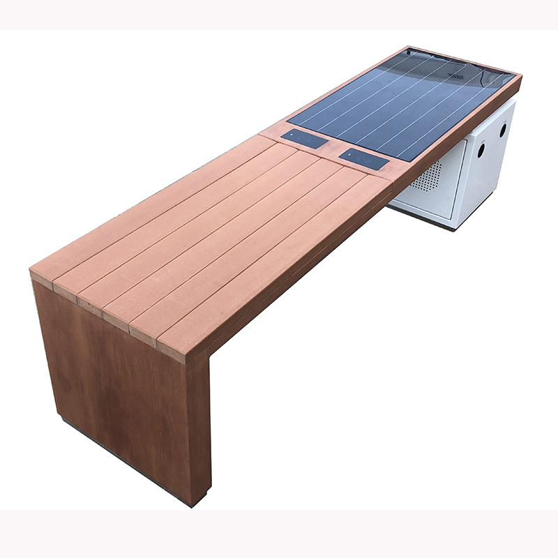 солнечный телефон заряжает WiFi доступ к наружной мебели смарт скамейка