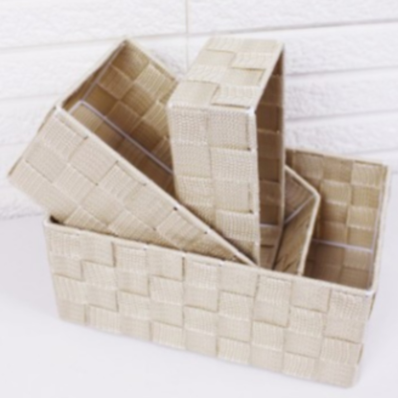 Корзина из полипропиленовой ткани ручной работы