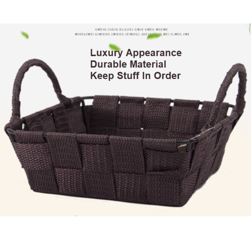 Корзина ручной работы из полипропиленовой ткани-