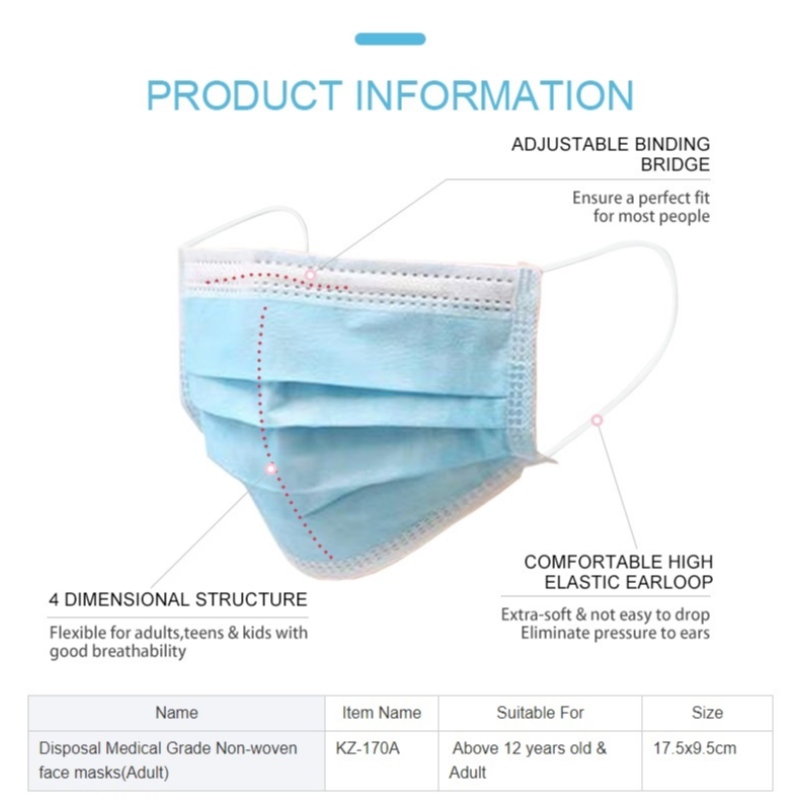 CE, FDA - одноразовая маска