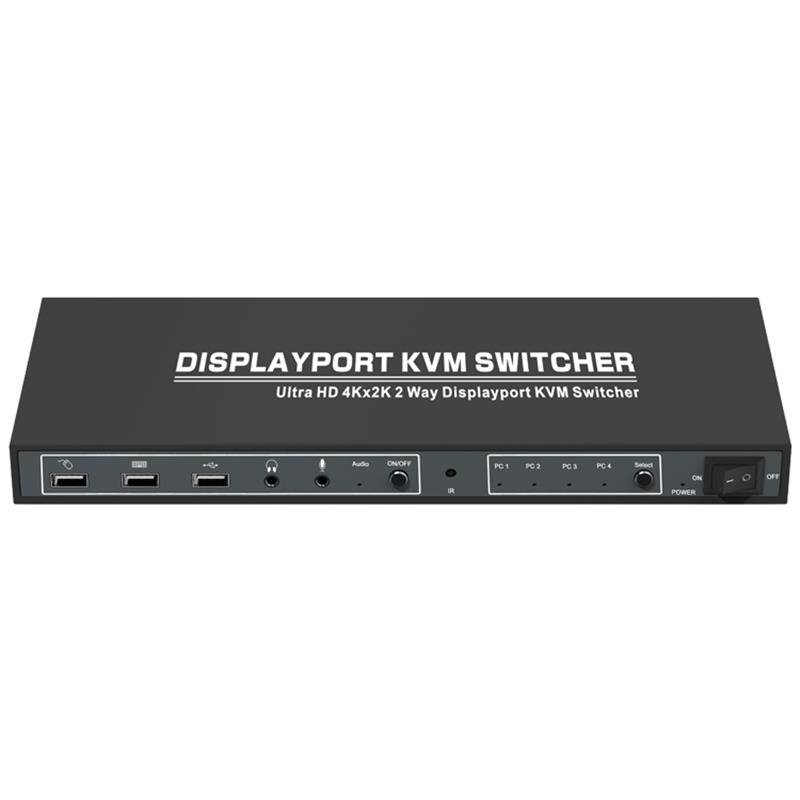 1.2 Displayport KVM 4x1 Switcher Поддержка 3D Ultra HD 4Kx2K при 60 Гц