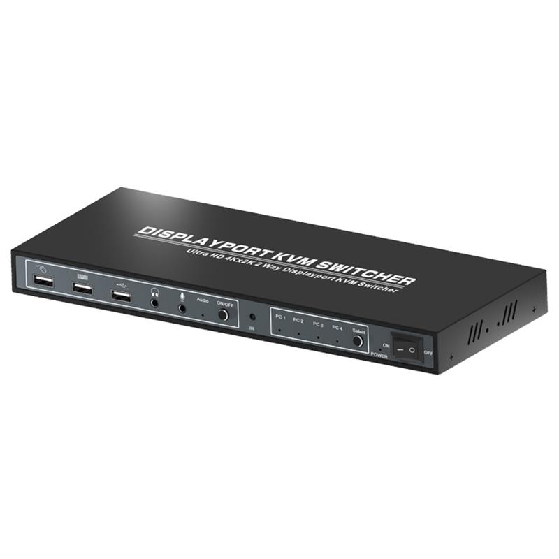 1.2 Displayport KVM 4x1 Switcher Поддержка 3D Ultra HD 4Kx2K при 60 Гц