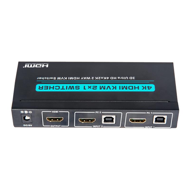 V1.4 HDMI KVM 2x1 коммутатор поддерживает 3D гиперочистку 4KX2K / 30Hz