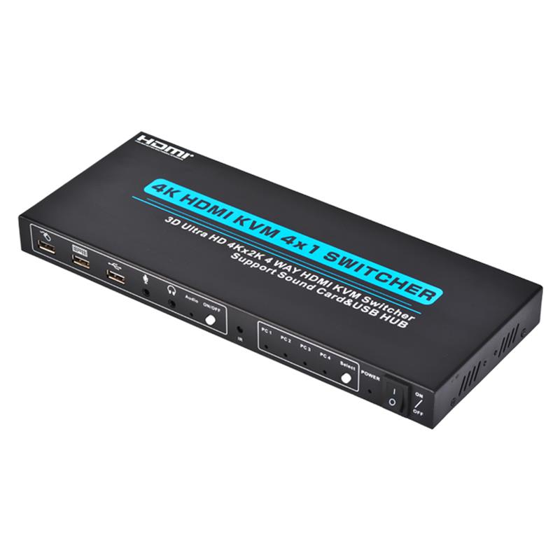 V1.4 HDMI KVM 4x1 коммутатор поддерживает 3D гиперочистку 4KX2K / 30Hz