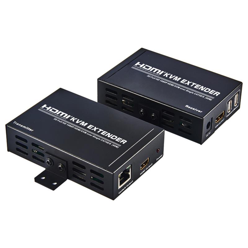 HDMI KVM Extender 60 м над одиночным cat5e / 6 с поддержкой Full HD 1080P