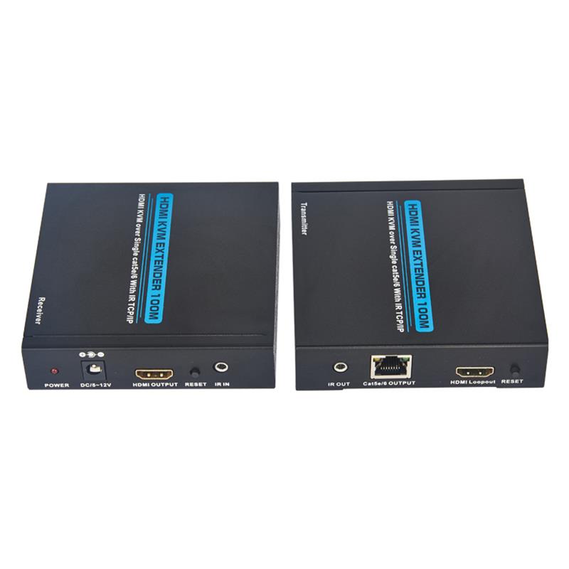 HDMI KVM расширитель 100m over Single cat5e / 6 для поддержки полной очистки 1080P
