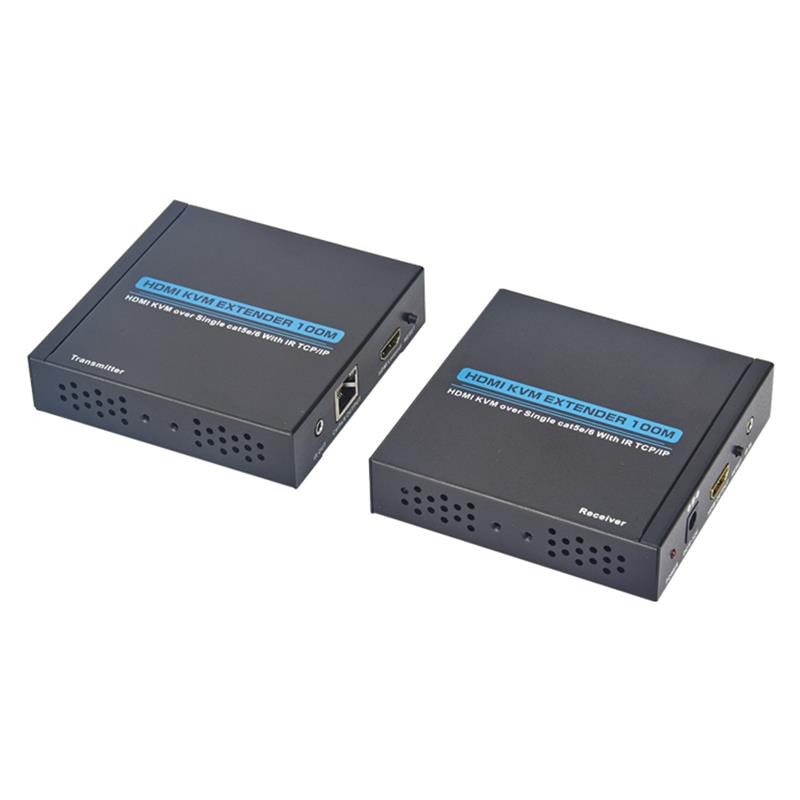 HDMI KVM расширитель 100m over Single cat5e / 6 для поддержки полной очистки 1080P