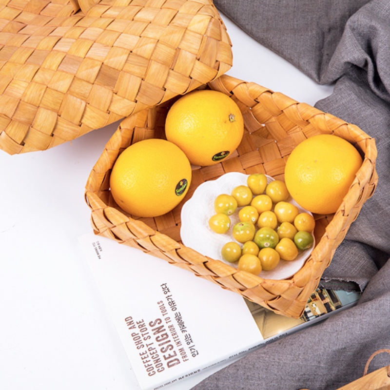 деревянная плетеная корзина