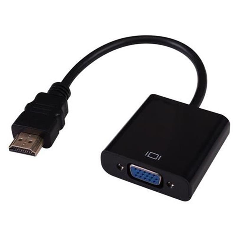 1080P HDMI к VGA 15см кабель белый \/ черный цвет