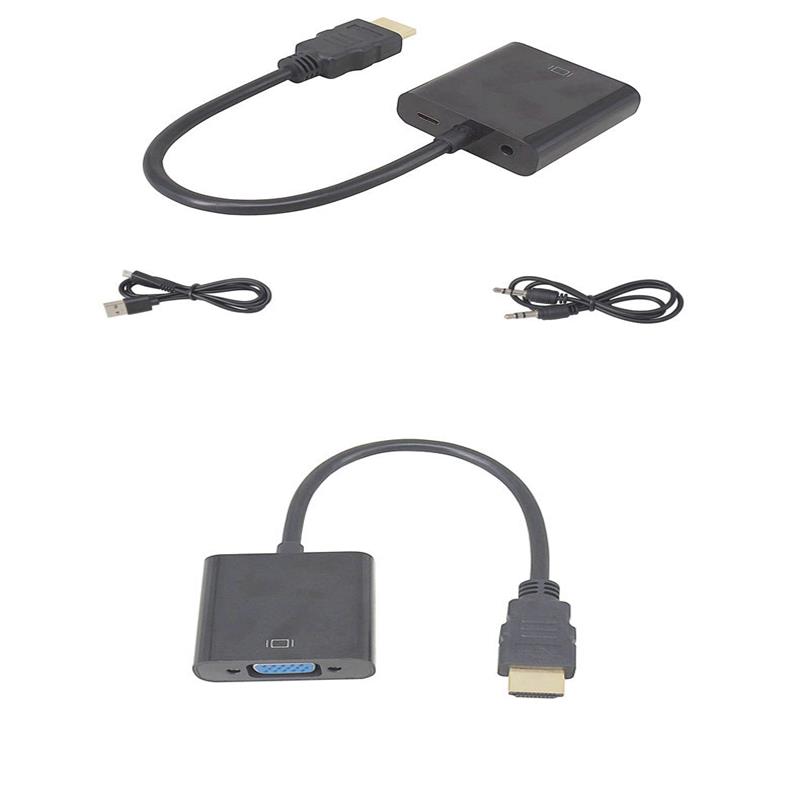 1080P HDMI - VGA 15 - сантиметровый кабель, 3,5 - мм аудио, миниатюрный USB заряд