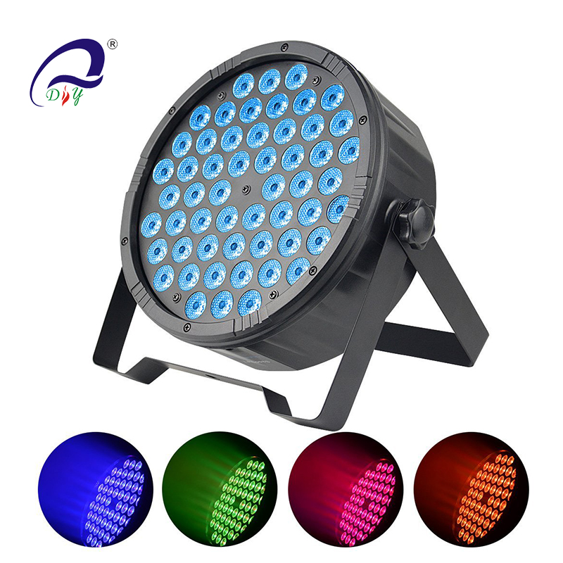 PL100II 54 * 1W LED Par лампы, пластиковые коробки для свадьбы DJ