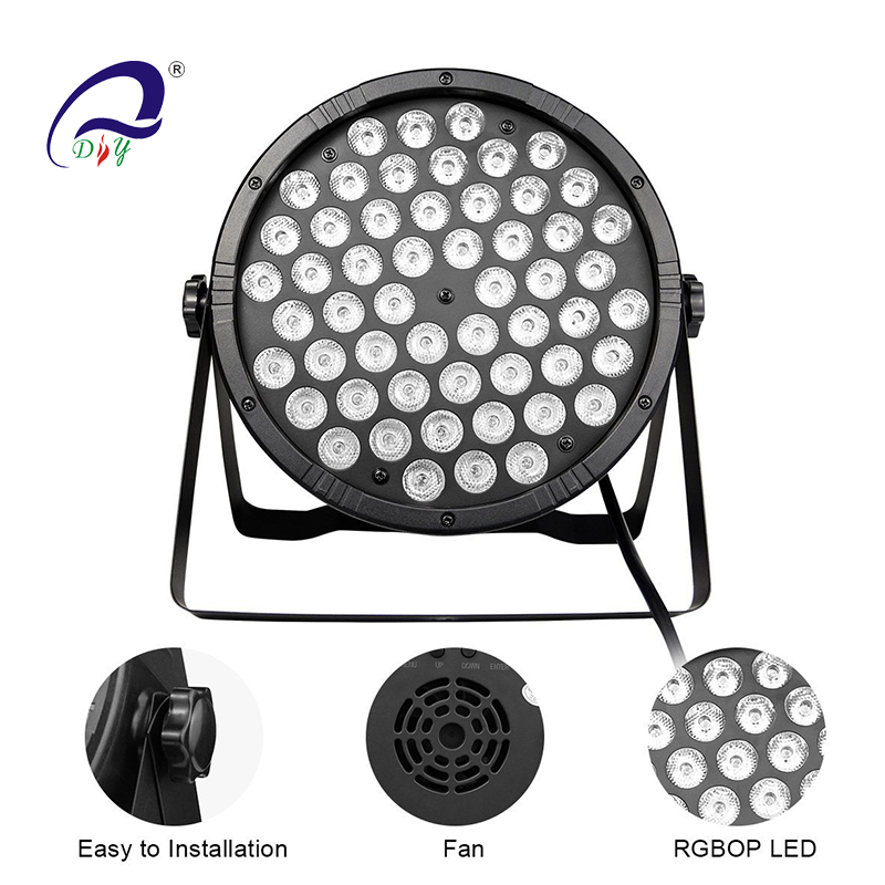 PL100II 54 * 1W LED Par лампы, пластиковые коробки для свадьбы DJ