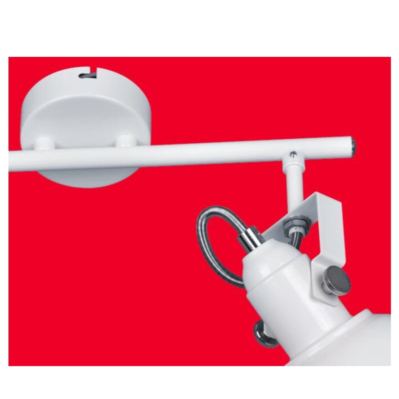 Точечный светильник-2 с металлическим плафоном и U-образным кронштейном